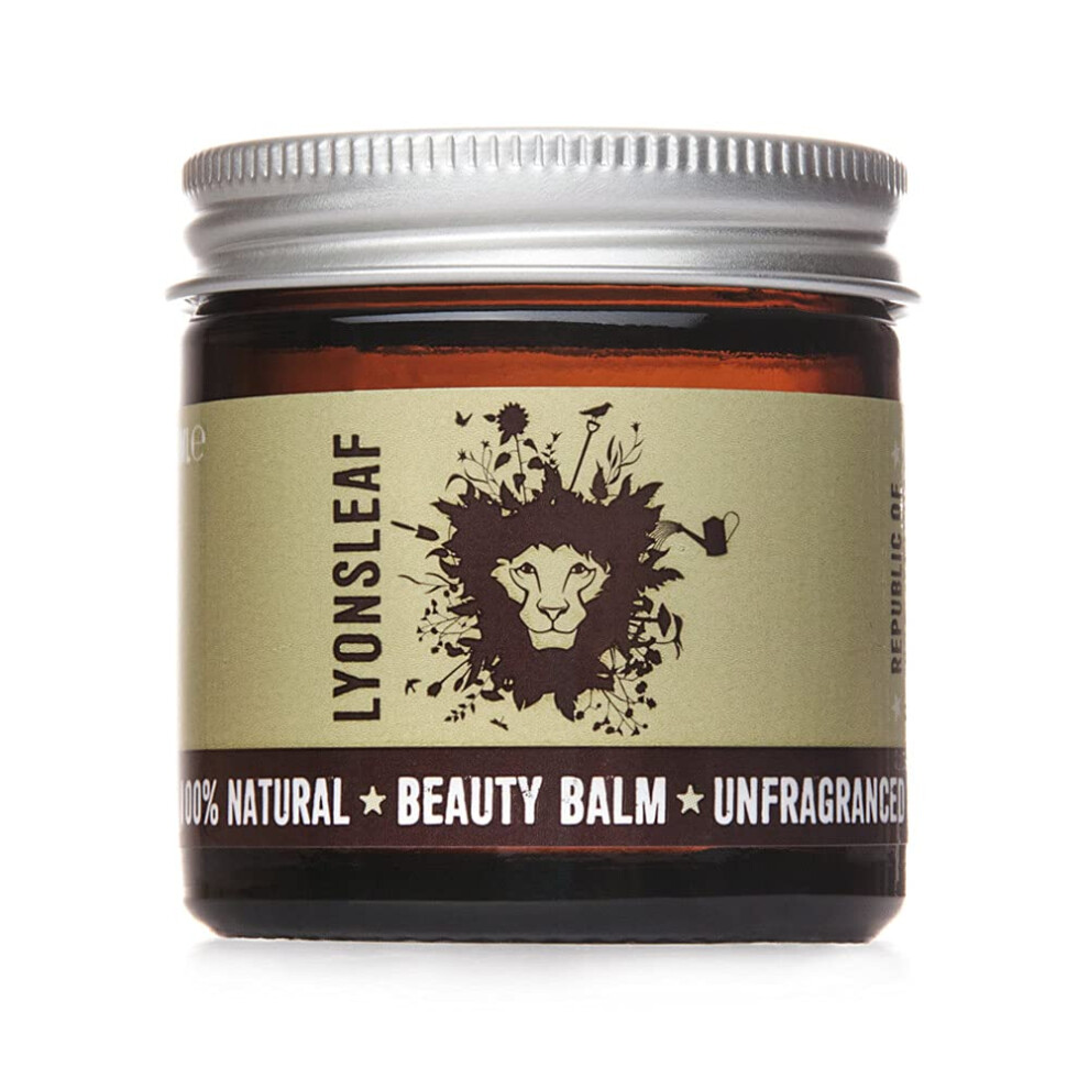 Lyonsleaf 100% Natural Beauty Balm - Balm Cleanser And Moisturiser In One - Hot Cloth Cleanser - Oil Cleansing Method (Unscented - Suitable For Very