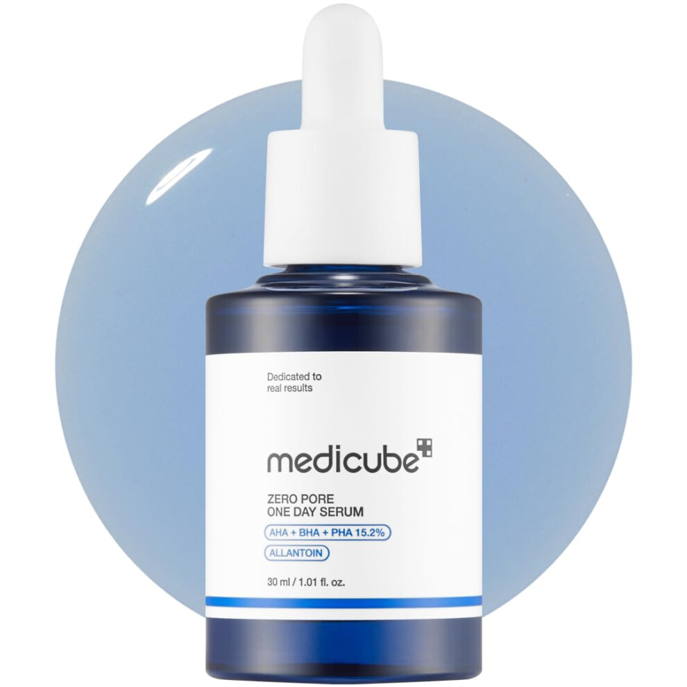 Medicube Zero Pore One-Day Serum 1.01 Fl.oz - Overnight Resurfacing Serum With Pore Tightening Complex - 15.2% Aha+Bha+Pha & 2% Niacinamide