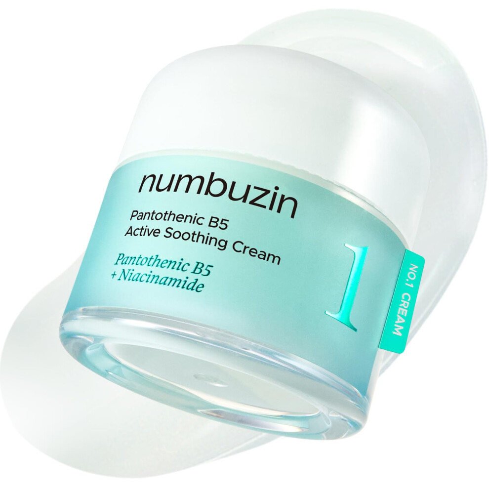 Numbuzin Cream No.1 | Pantothenic B5 Active Soothing | Lightweight Hydrating Moisturizer, Pantothenic Acid, Niacinamide | Excess Oil Control,
