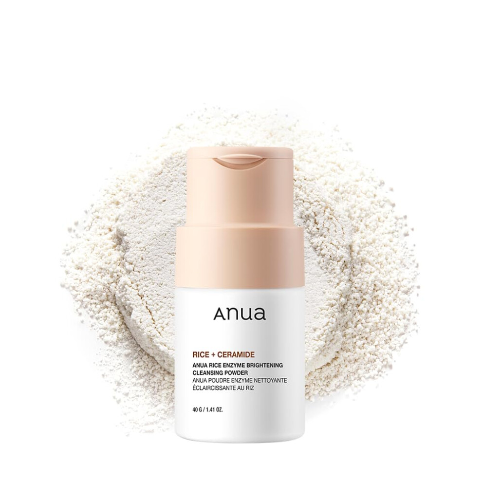 Anua Rice Enzyme Brightening Cleansing Powder, Facial Cleanser, Gentle Face Wash For Hydration, Rice Mask, Exfoliator, Ceramide, Radiant Skin, Korean