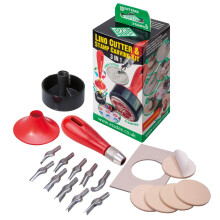 Essdee Lino Cutter and Stamp Carving Kit (10 Cutters and 5 Carving Stamps), Multicoloured, 13.7 x 6.5 x 6 cm