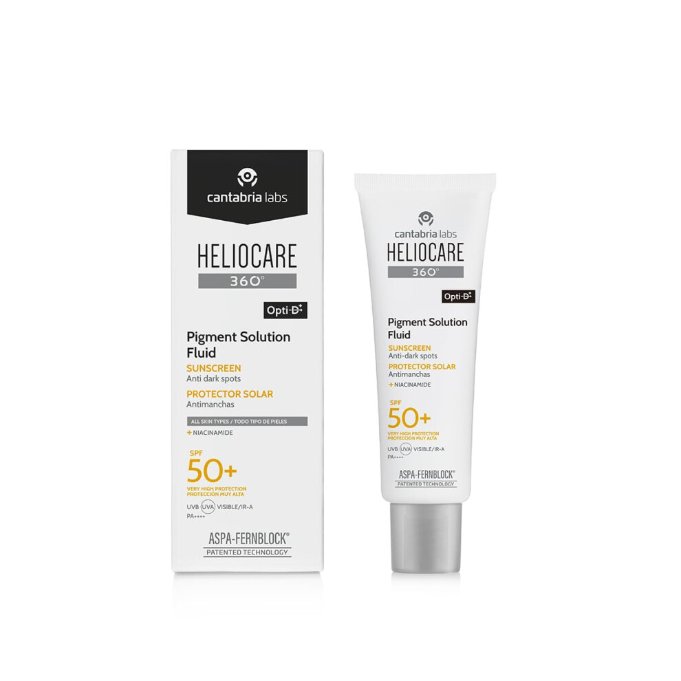 Heliocare 360? Pigment Solution Fluid, Spf50 Sun With Anti-Pigmentation Protection, Protects Against Uva, Uvb, Visible And Infrared Cream/Light