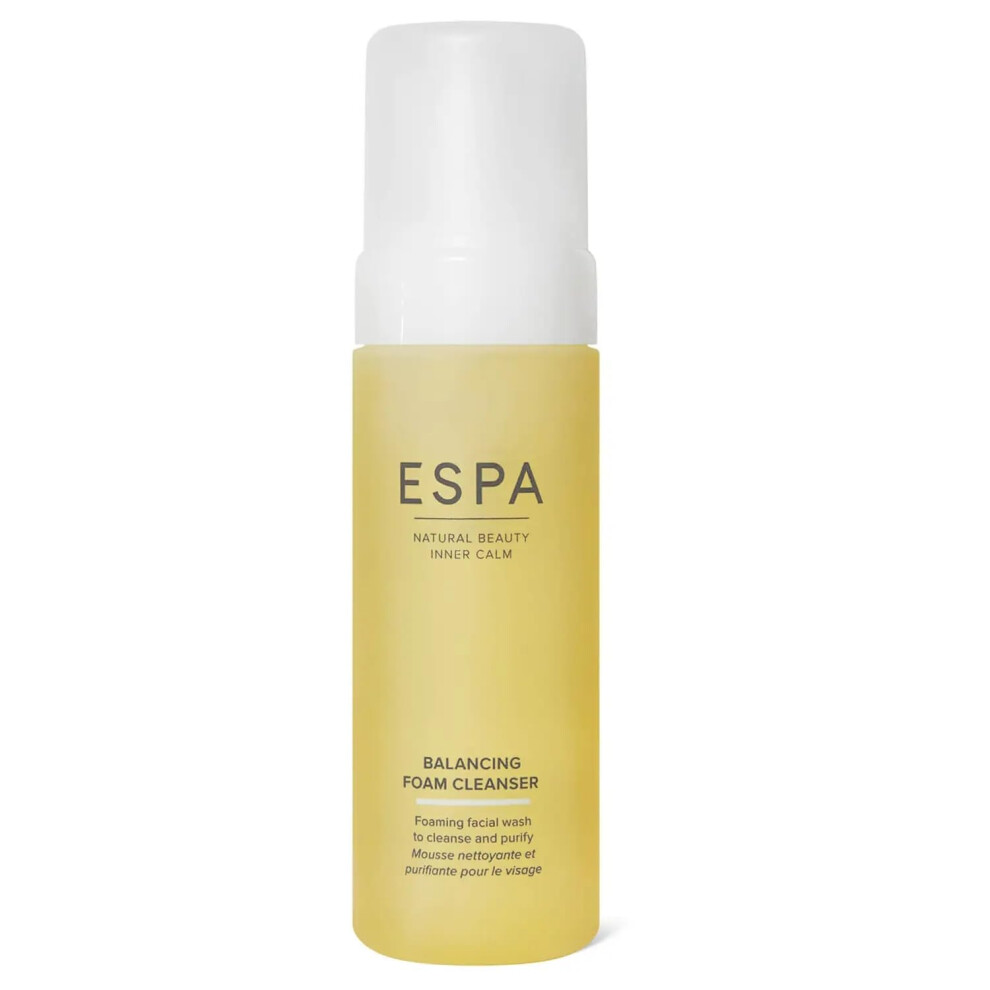 Espa | Balancing Foam Cleanser 150Ml | Foaming Face Wash To Deeply Cleanse | Removes Make-Up & Impurities | Coconut, Organic Mandarin & Olive Oil |