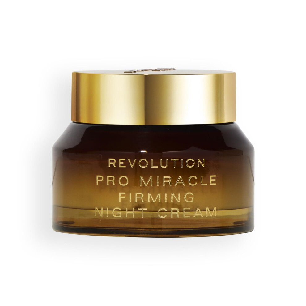 Revolution Beauty London Cream Revolution Pro, Miracle Vegan Collagen Night Hydrating Moisturiser, Vegan Collagen & Squalane To Firm & Smooth Skin, Vegan & Cruelty-Free, 50Ml