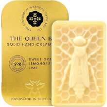 Queen Bee Hand Cream Bar ? 100% Natural Moisturiser for Very Dry Hands | With Beeswax, Cocoa Butter & Coconut Oil | Long-Lasting, Travel-Friendly,