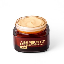 L?Or?al Paris Age Perfect Intensive Re-Nourish Night Cream 50+, Restores Skin Barrier Function, Moisturises and Smooths Skin, Manuka Honey and Calcium