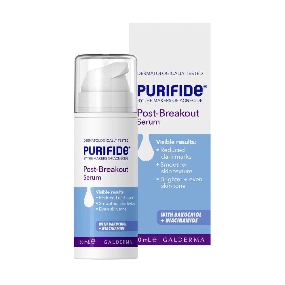 Acnecide Dark Purifide By Post-Breakout Niacinamide Serum With Bakuchiol For Acne Prone Skin & Blemish Control 30Ml