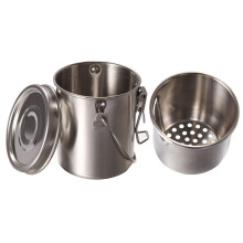 Paintbrush Washer Brush Cleaner Stainless Steel Painting Brush Washing Barrel Cup Pot With Lid & Filter Screen for Oil Painting Watercolor, Art