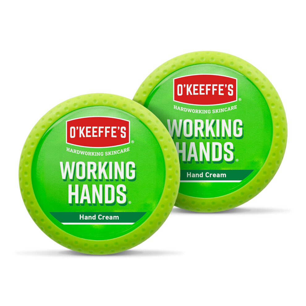 O'keeffe's Cream Working Hands, 96G Jar (2 Pack) - Hand For Extremely Dry, Cracked Hands | Instantly Boosts Moisture Levels, Creates A Protective