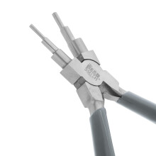 The Beadsmith Wire Looping Pliers ? Create 6 Sizes (Ranging 2-9mm) of Loops & Jump Rings, 5.5" Long (140mm), Polished Steel Head & PVC Comfort Handle