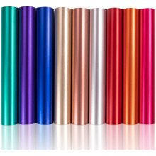 HTVRONT Matte Metallic Vinyl Permanent, 9 PCS 12"x12" Metallic Vinyl Sheets - Permanent Adhesive Vinyl for Cricut Machine & Silhouette Cameo