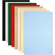 Caydo 8 Pieces 8 Colors Aida 14 Count Cross Stitch Fabric Cotton Aida Cloth, 30 x 45cm