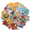 60pcs Random Assorted Styles Embroidered Iron on Patches DIY Sew Applique Patch 1