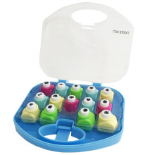 EXERZ Paper Punch 14pcs in a Box Children Art & Craft Paper Shaper, Scrapbook, Cards, Hobby, DIY, Photo Album