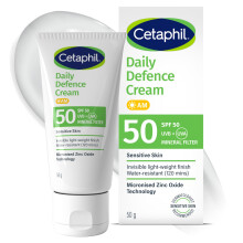 Cetaphil Daily Defence SPF for Sensitive Skin, SPF 30 Moisturiser/SPF 50 Mineral Sunscreen