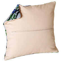 Thea Gouverneur Cushion Back Kit with Zipper - Beige - for Any 16x16 Inch (40x40cm) Cushion- Cross Stitch Creations - Embroidery - Embroidery Kit for