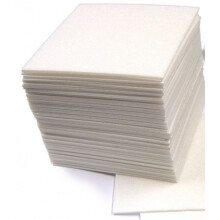 Lexicon Select Safe Print Lino Block Printing Tiles - Polystyrene Sheets for Printing - 16.5 x 16.5cm Pack of 50 with Hints & Tips Guide