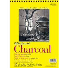 Strathmore Charcoal Spiral Paper Pad 9 x 12-inch, 32 Sheets, Multicolor, 9x12