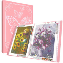 SPOKKI Diamond Painting Pictures Album, A3 Diamond Painting Folder for Storage Diamond Painting Pictures with 60 Sheets, Diamond Painting