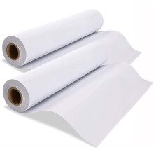 Drawing Paper Roll, 2Pcs White Arts Paper Roll, 43cm x 15m Recycled Wrapping Paper Easel Painting Sketching Paper for Toddlers Children Kids Students