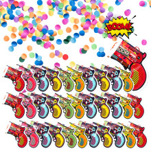 30 Pack Party Poppers, Confetti Cannons for Weddings, Birthdays, Celebrations, Random Styles, Fun Decoration for Events, Carnivals, Anniversary,
