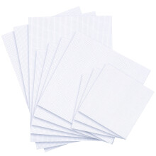 MAMUNU 10 Pieces Reserve Aida Cloth 14 Count White Cross Stitch Fabric, Including 3 Pieces 30 ? 45 cm, 4 Pieces 30 ?30 cm and 3 Pieces 20 x 20cm for