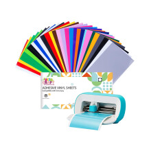 UCEC Smart Vinyl Permanent for Cricut Joy 30 Pack, Self Adhesive Vinyl 14 x 30.5 cm - 23 Assorted Colors Vinyl Plotter Film for DIY Cups, Cars, Party