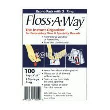 Action Bag FL100R Floss-A-Way Organizer, 3 x 5 inches 100/Pkg, Red