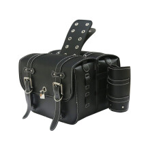 Left Right Universal PU Leather Motorcycle Saddlebag Side Tool Luggage Package Saddle for Suzuki Kawasaki Yamaha Color B