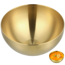 Stainless Steel Salad Bowl with Elegant Serving Design, Large Capacity for Fruits, Noodles and Snacks