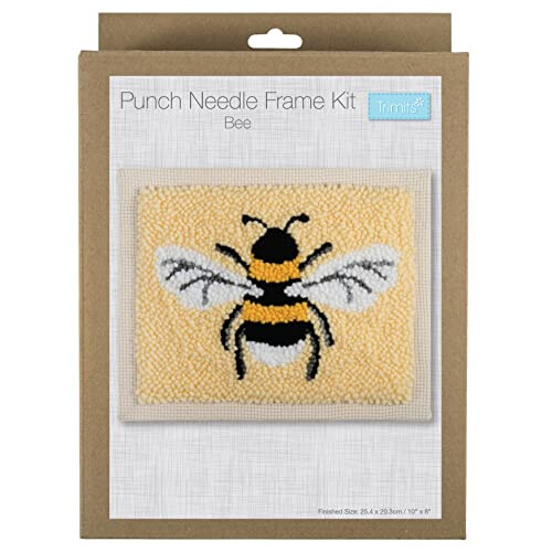 Trimits Punch Needle Frame Kit, Bee,20.32 x 25.4cm (8 x 10in) 1