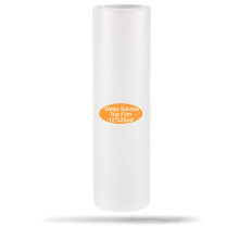 New brothread 25 Microns Transparent Wash Away - Water Soluble Embroidery Topping Film - 12"x25Yd roll - Cut into Variable Sizes for Machine