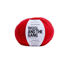 Wool and the Gang Yarn Alpachino Merino, Blood Red (95), 100g