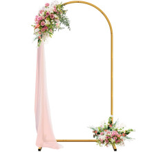 JEBUTU 2.2mx1.2m Metal Arch Backdrop Stand, Balloon Arch Backdrop Stand, Garden Arched Frame for Wedding Birthday Party Bridal Baby Shower Garden