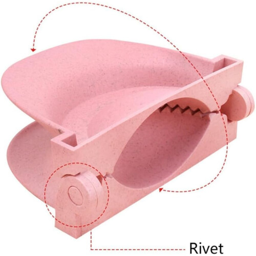 Dumpling Maker with Foldable Design, Wheat Straw Dumpling Mold for Quick Shaping, Blue Small 2