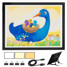 DONPODER A3 Light pad for Diamond Painting,10 Level Adjustable Brightness Art Tracing Board with Stand- Ultra-Thin Light Box for Diamond Art, Drawing,
