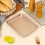 Rectangular Baking Pan Carbon Steel Nonstick Cookie Sheet with Safe Rolled Edges for Even Heating 2