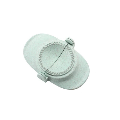 Dumpling Maker with Foldable Design, Wheat Straw Dumpling Mold for Quick Shaping, Blue Small