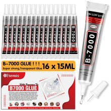 16 PCS 15ml B7000 Glue Clear with Precision Tip, Rhinestone Glue for Nail, Craft Glues, Jewelry Glues, Jewelry Making, Nail Art, DIY, Makeup, Shoes