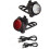 Éclairage vélo, lampe vélo rechargeable USB, kit d'éclairage vélo 1
