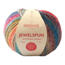 Sirdar Jewelspun with Wool Chunky, Precious Reef (204), 200g