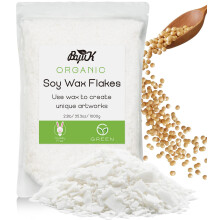 Soy Wax Flakes, BOYUJK Premium Natural Candle Wax, 100% Soy Wax for Candle Making from Organic Farm, No additives, Harmless and Pure (1KG)
