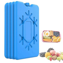 Kühlakkus, 4er-Pack, 200 ml, wiederverwendbare Kühlelemente für Kühltaschen, Kühlboxen, Lunchboxen, Picknicks und Camping.