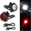 Éclairage vélo, lampe vélo rechargeable USB, kit d'éclairage vélo 4