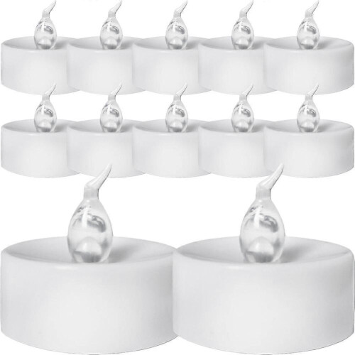 12 velas LED sin llama