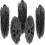 5pcs Toilet Replacement Brush Head White Replacement Brushes Diameter 1