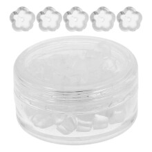 50 pezzi di chiusura per orecchini trasparenti, chiusura per orecchini in silicone, chiusura per orecchini fai da te, chiusura per orecchini