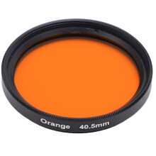Kameraobjektivfilter-Set, mehrfach vergüteter Orangefilter für 40,5-mm-Objektive, verbessert die Farbwiedergabe bei Sonnenaufgangs- und