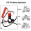 Emergency Stop Switch Lanyard Emergency Stop Engine Stop Switch Push Button for ATV Motorcycle Boat BlackRed 4
