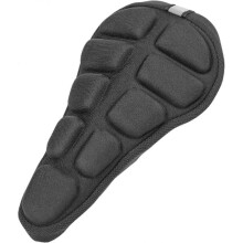 Almofada para selim de bicicleta, absorção de impacto, antiderrapante, respirável, capa para selim de bicicleta masculina.